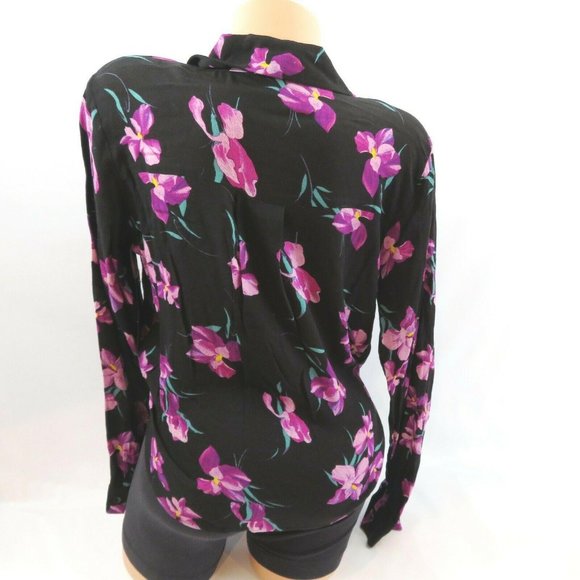 Free Press Blouse Surplus Wrap Front Long Sleeves - Picture 3 of 8